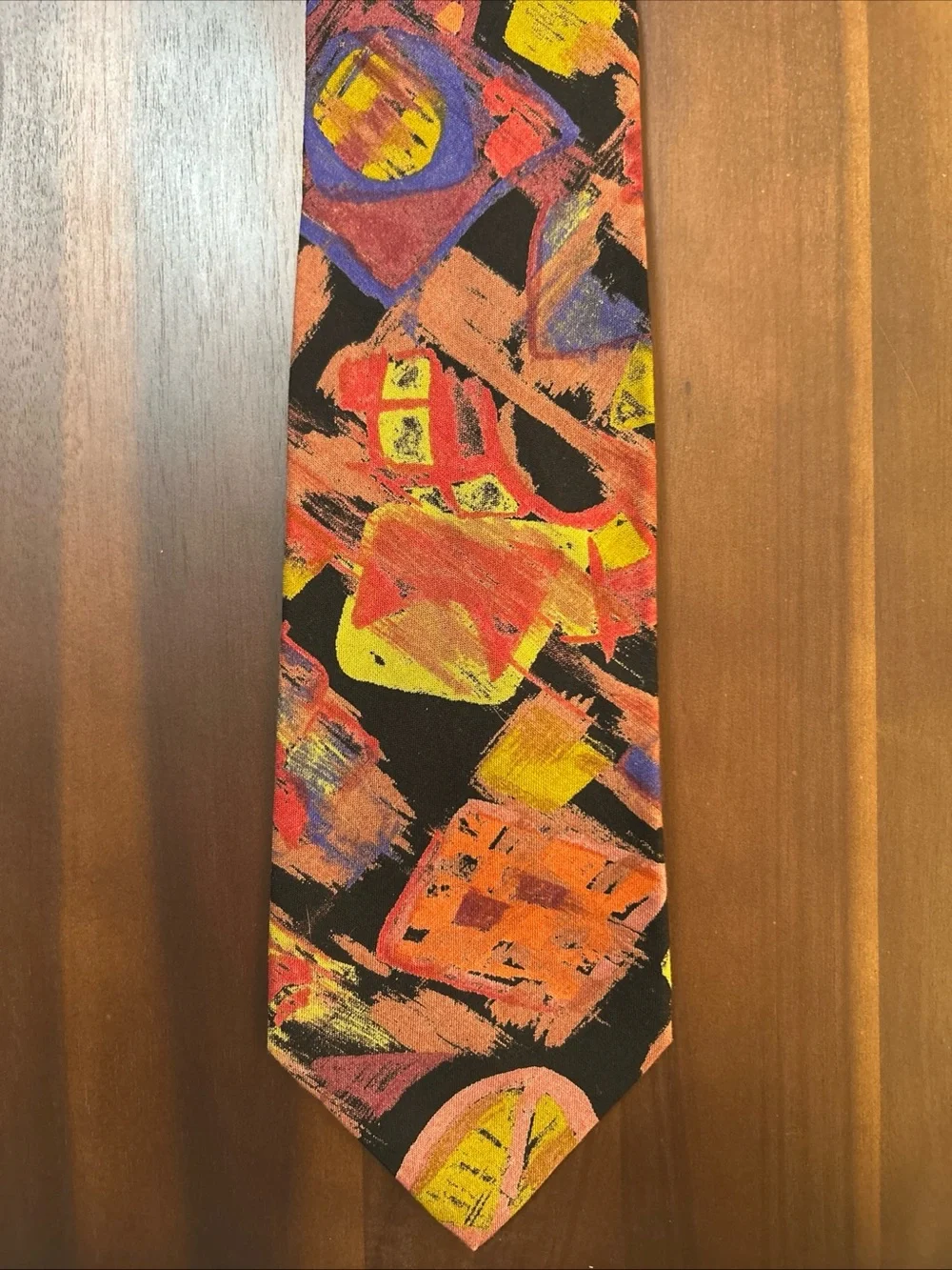 Lot Of 3 Vintage Handmade In USA J. Blades & Co. Abstract Floral Ties EUC